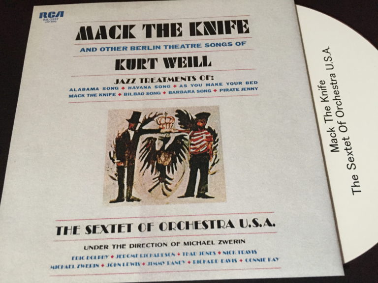 The Sextet Of Orchestra U S A Mack The Knife 日々jazz★